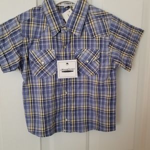 Boys plaid cowboy shirt